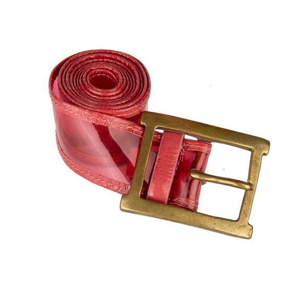 PRADA RED CLASSIC BELT | WOMENS SIZE S - Picture 1 of 3